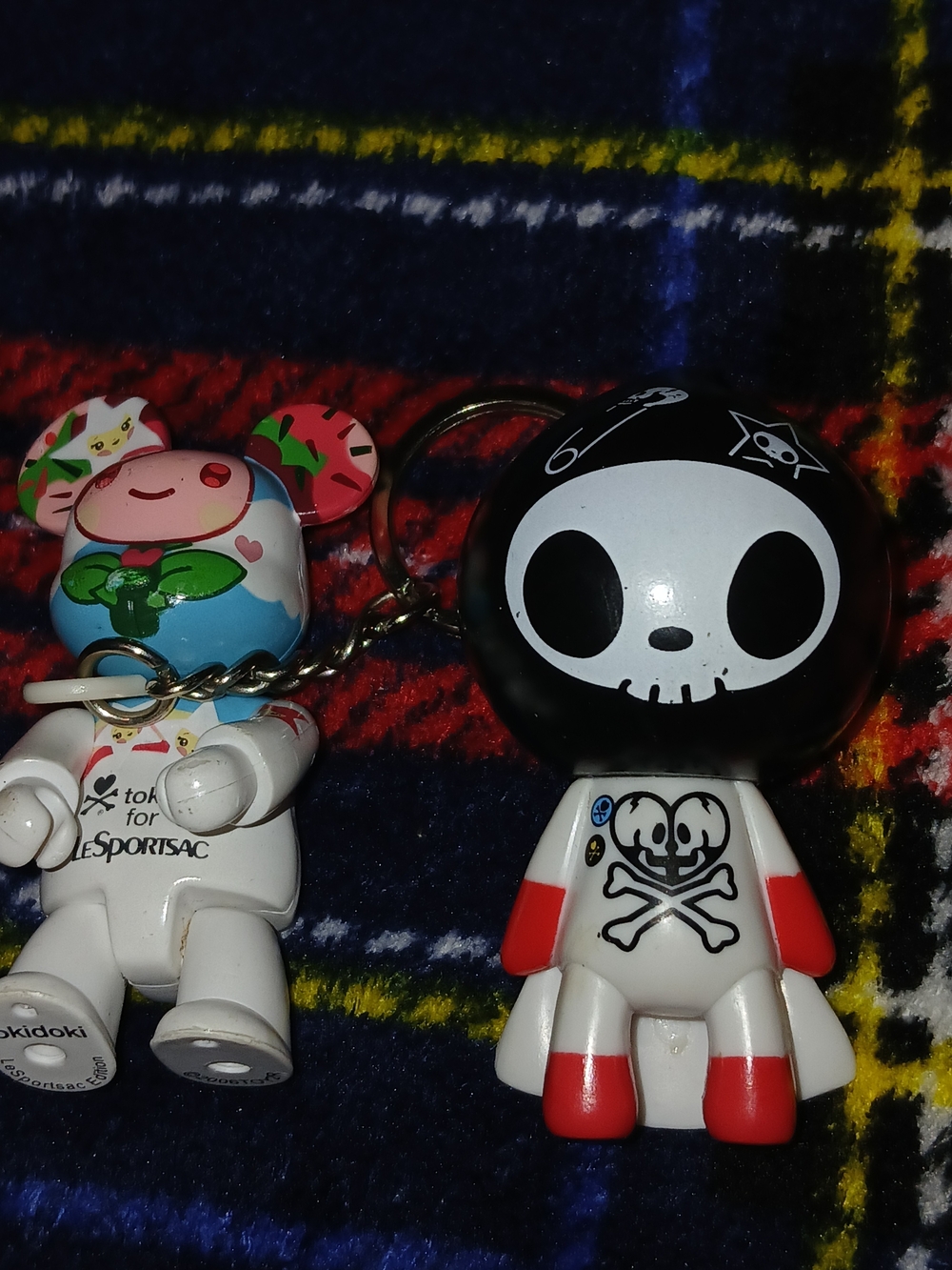 LeSportsac x Tokidoki Black Skull Keychain Character Bundle
